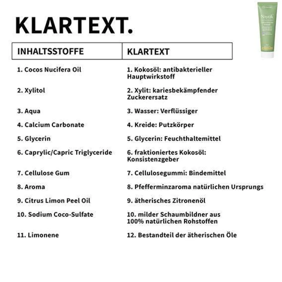 Zahncreme aus Kokosöl - Pfefferminze & Zitrone 75 ml