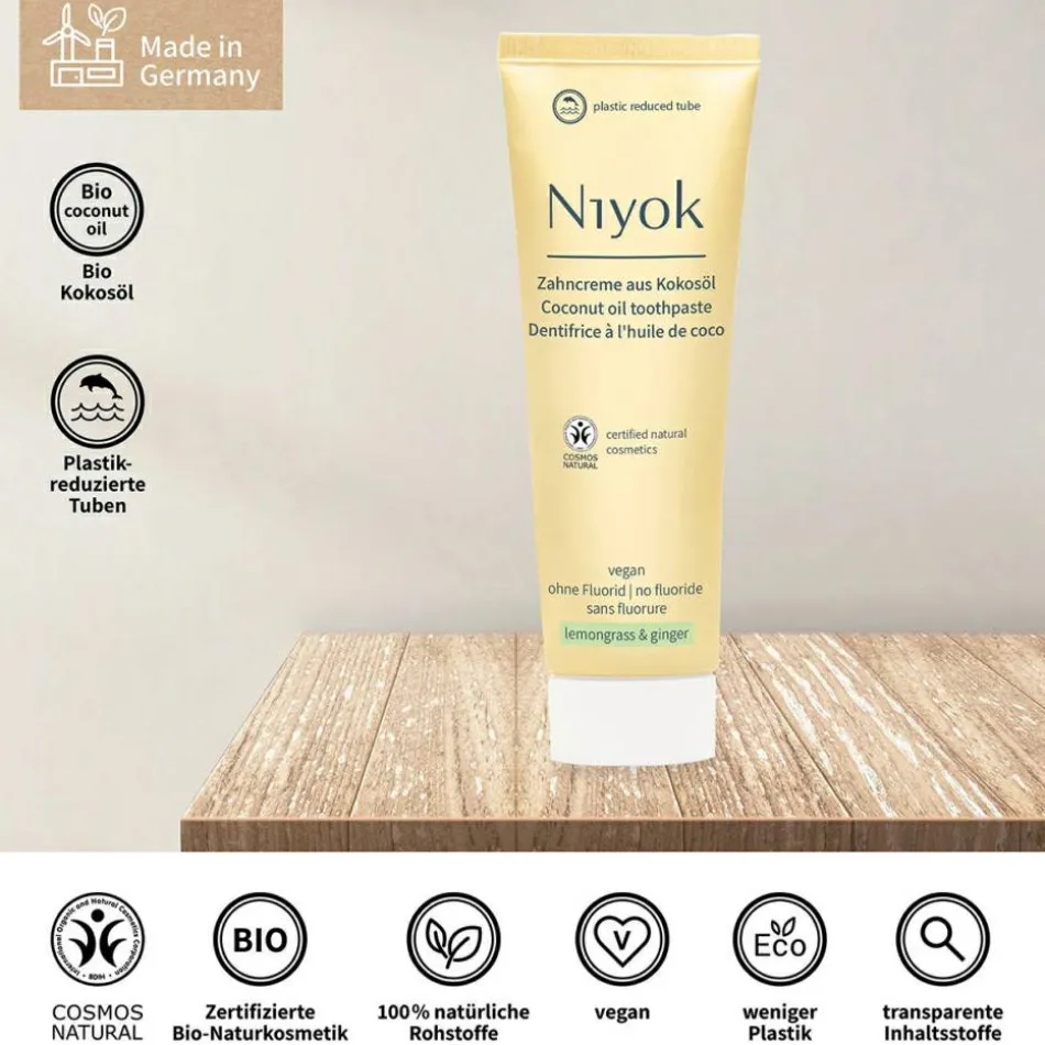 Zahncreme aus Kokosöl - Zitronengras & Ingwer 75 ml